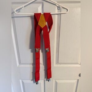 NICHOLAS Vibrant Red Kids Suspenders